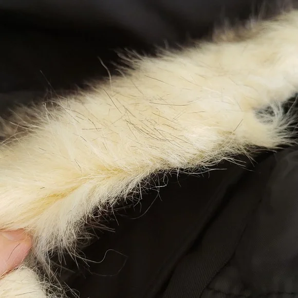 PUREMSX Men's Quilted Jacket Parka Insulated Fur Hooded Heavy Duty Overcoat Sz M - Picture 13 of 16